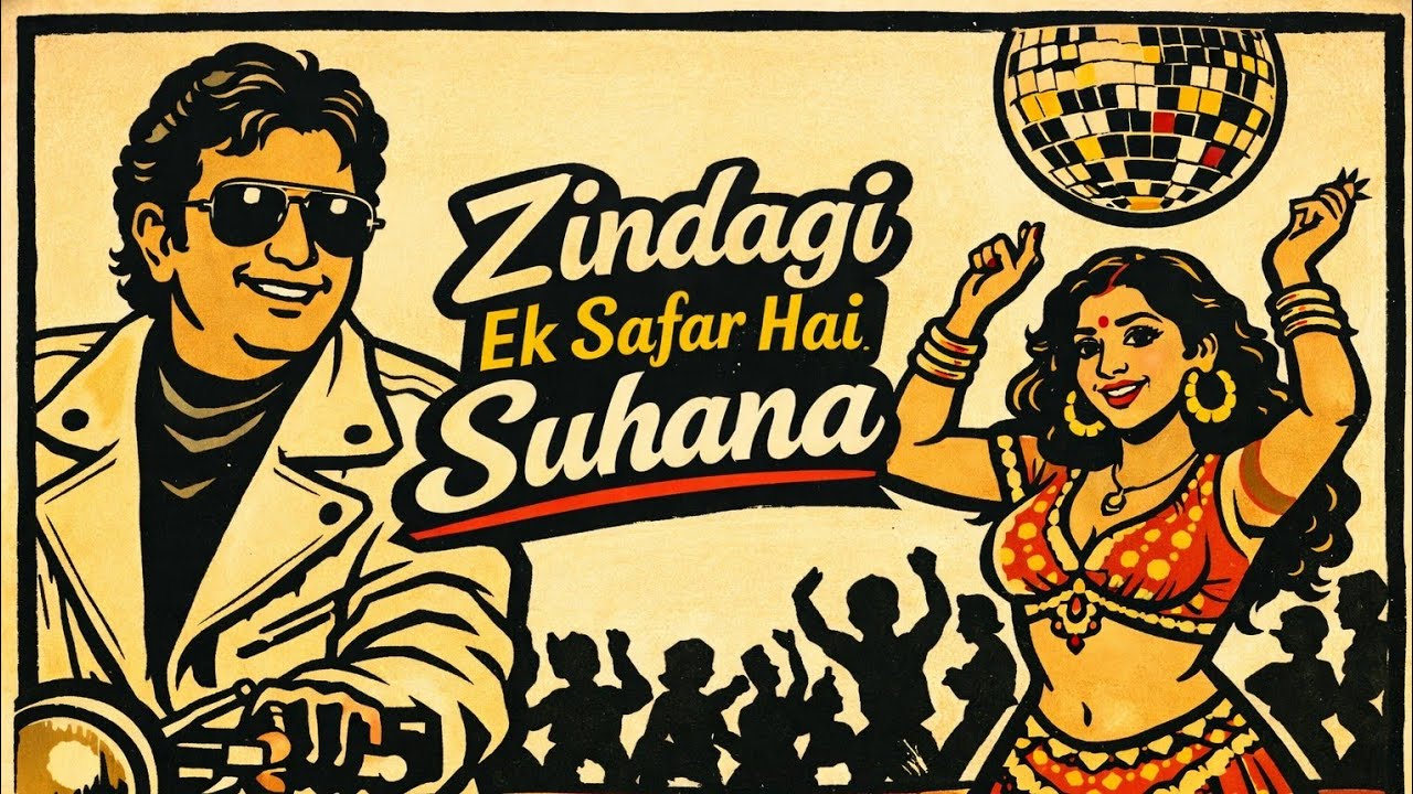Zindagi Ek Safar Hai Suhana Remix | 70s Old Bollywood Music | Retro Disco Mix 🎧