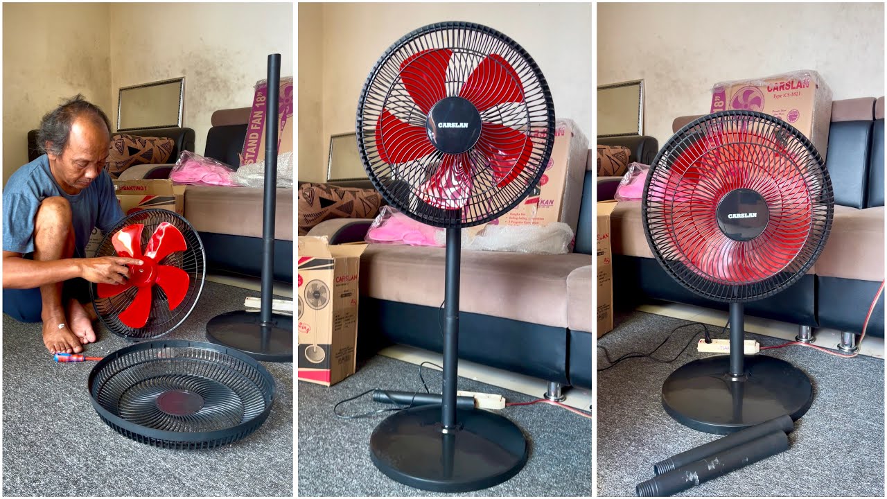 Unboxing dan Merakit Kipas Angin CARSLAN 16 inch
