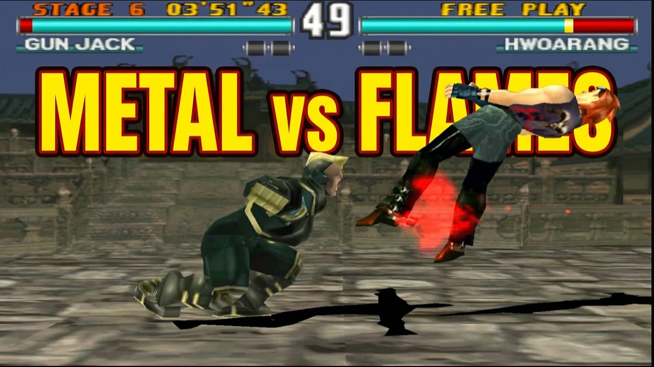 Gun Jack Takes on Hwoarang in an EPIC Tekken 3 Battle