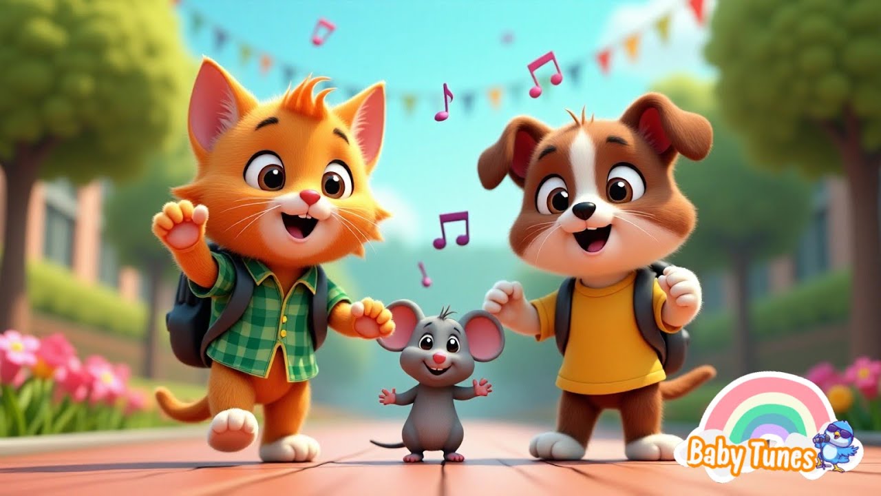 Con Trâu Cần Mẫn - Con Bê Vàng - Chú Chuột Nhắt - Mèo Con Đến Lớp - Gà Vịt Đi Chơi Phố | Baby Tunes