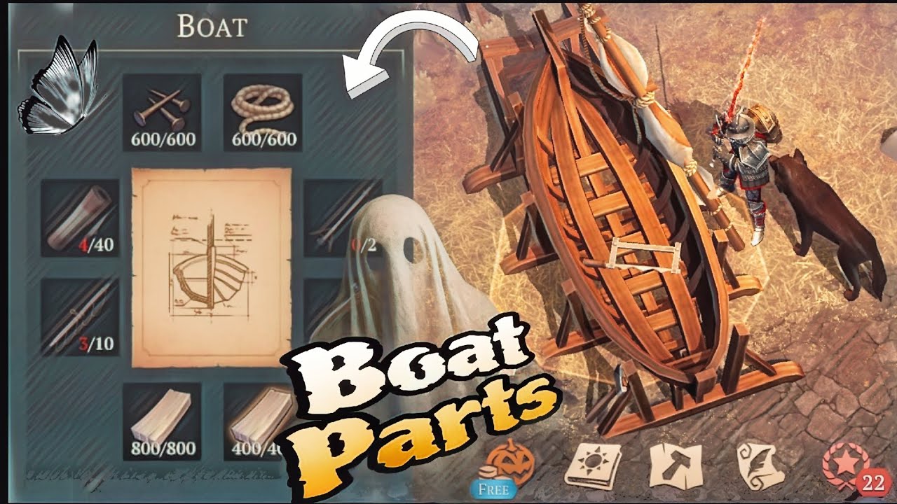 Grim Soul - Farming  Boat Parts & Wagon Parts🚣‍♂️☠