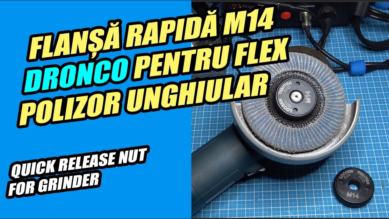 Flansa rapida Dronco pentru flex polizor unghiular (Quick clamp for angle grinder)
