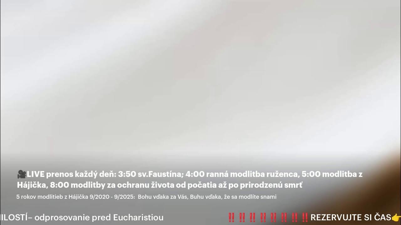 LIVE : sv.ruženec