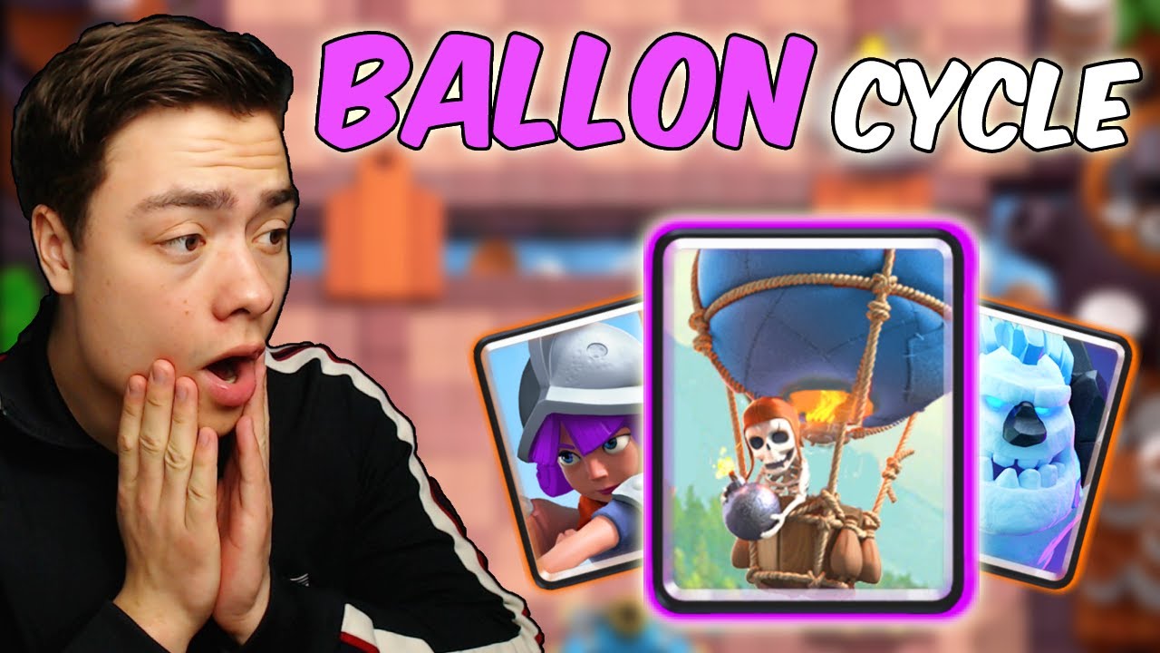 HALFUUR PUSHEN MET BALLON CYCLE!! - Clash Royale