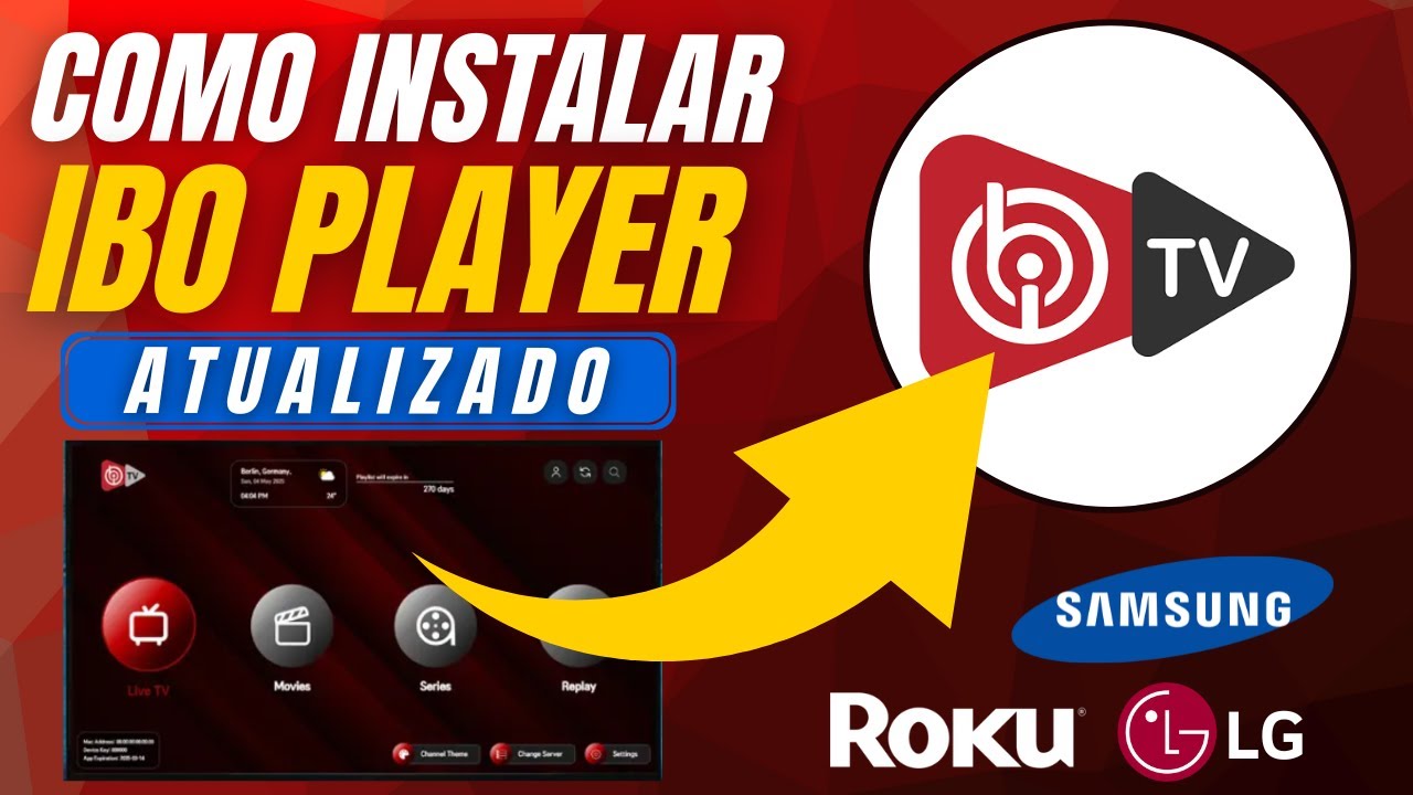 ✅ COMO INSTALAR O IBO PLAYER NA TV SAMSUNG, LG E ROKU &ndash; PASSO A PASSO!