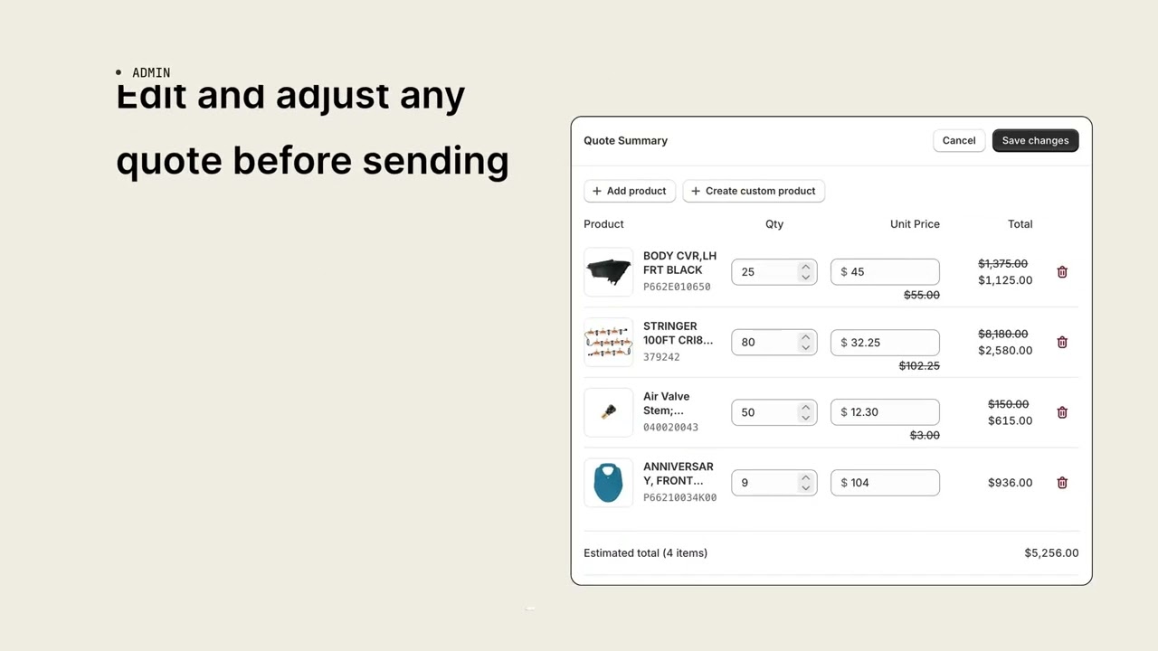 Uncap Quotes - Quote Management App for Shopify