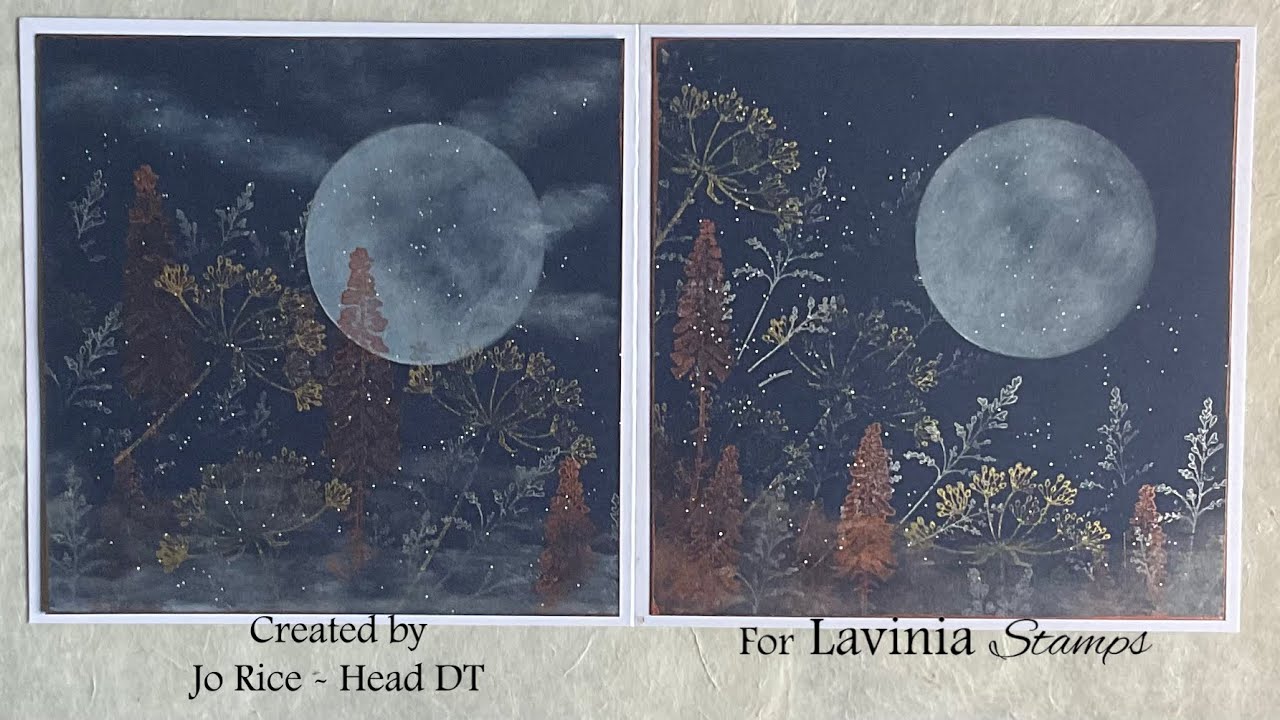 Wild Flower Meadow with Brilliance ink pads #laviniastamps