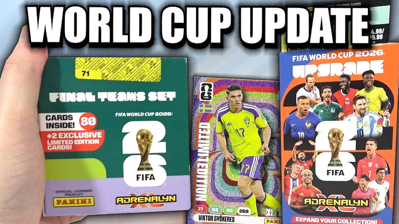 *NEW* WORLD CUP 2026 Adrenalyn XL UPDATE BOX Opening | New Final Teams Set & Upgrade Box