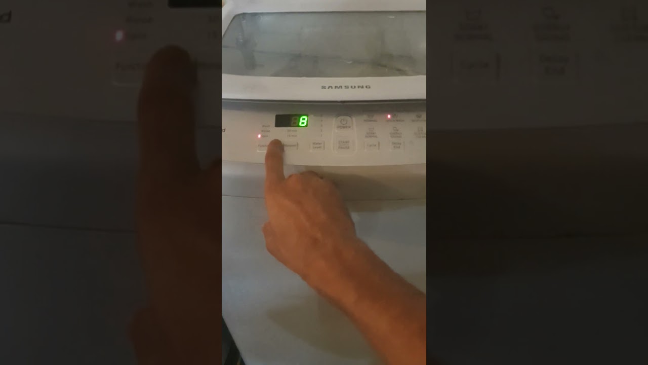 How to use Spin Function in Samsung Fully Automatic Washing machine #samsung #washingmachine #howto