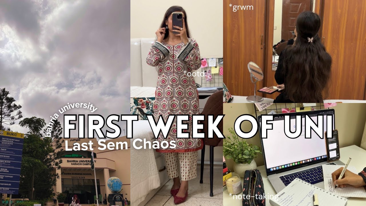 FIRST WEEK OF UNI 📚 | last semester, lots of note-taking, uni vlog