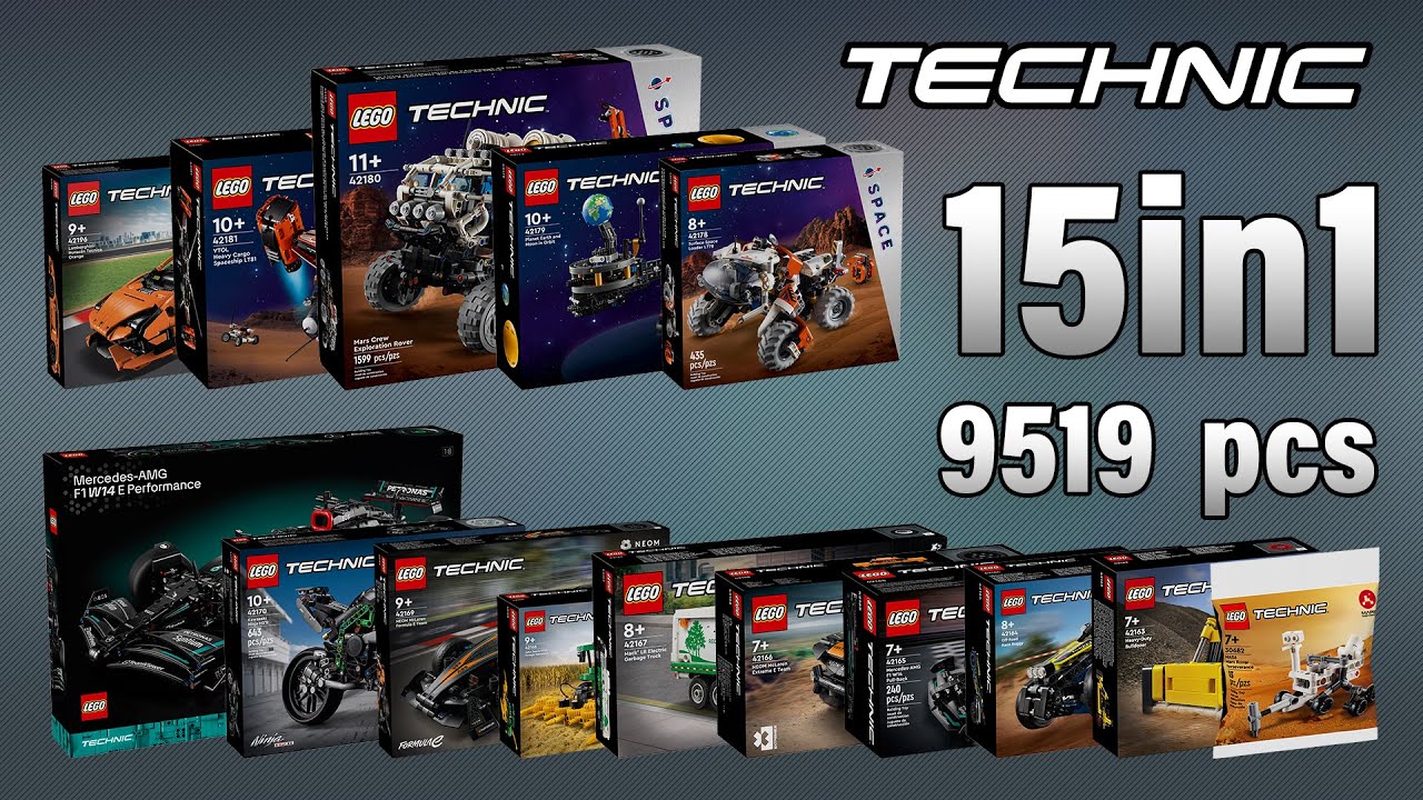 All LEGO Technic 2024 1HY (15in1)[9519 pcs] Step-by-Step Building Instructions @TopBrickBuilder