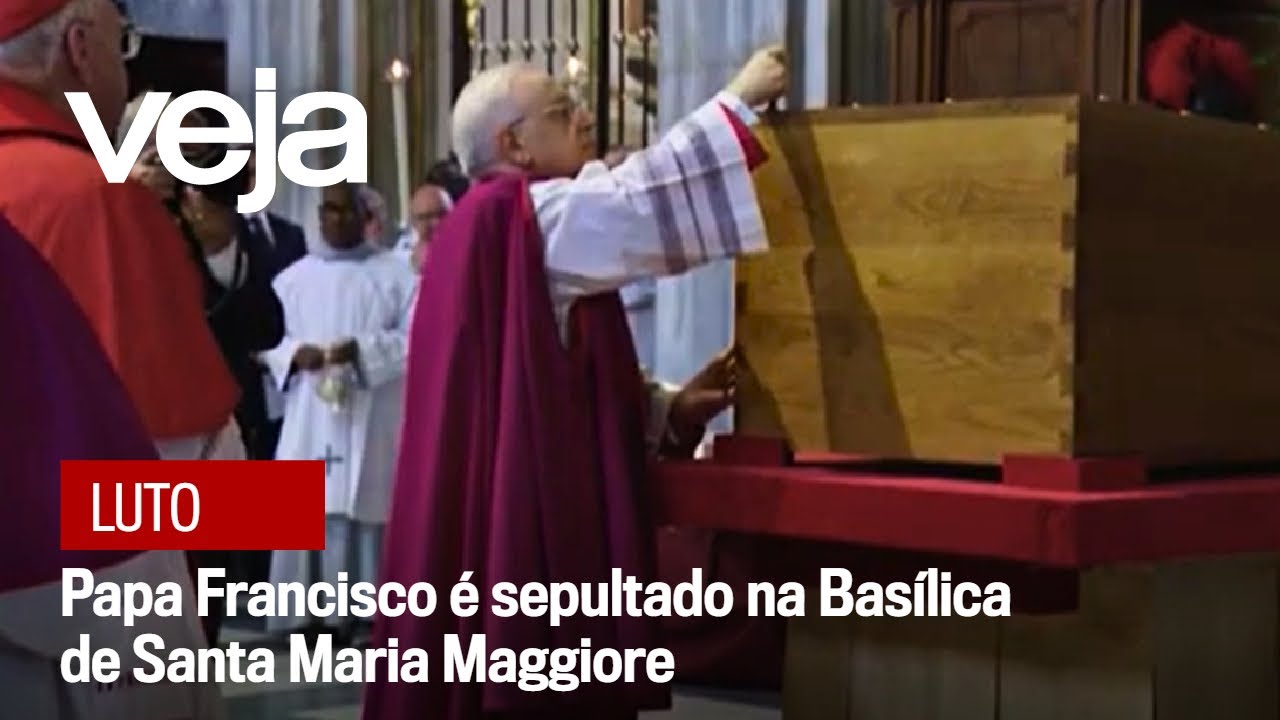 Vaticano divulga vídeo do sepultamento de Francisco na Basílica de Santa Maria Maggiore