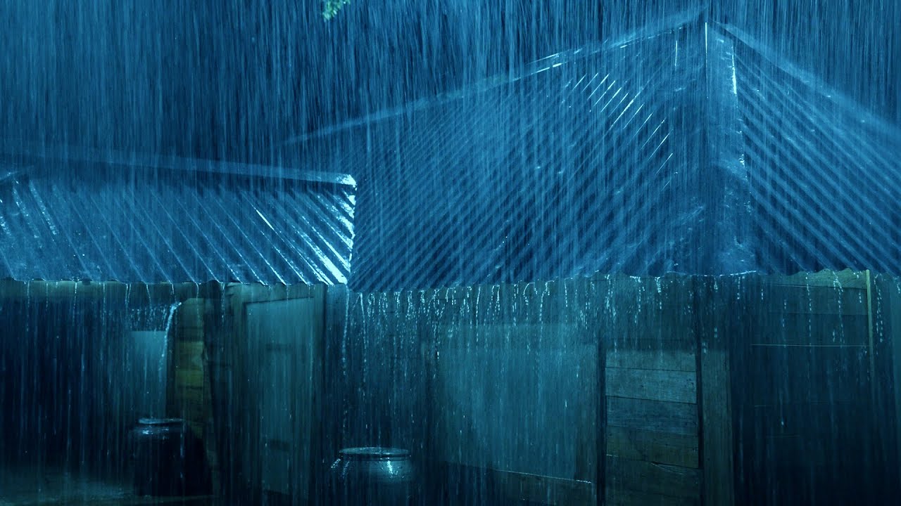 Дождь 4K — ЭПИЧЕСКИЙ ГРОМ И ДОЖДЬ | Звуки ливня для расслабления, сосредоточения внимания или сна...