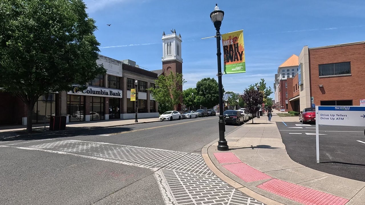 ⁴ᴷ⁶⁰ Walking downtown Rahway, New Jersey