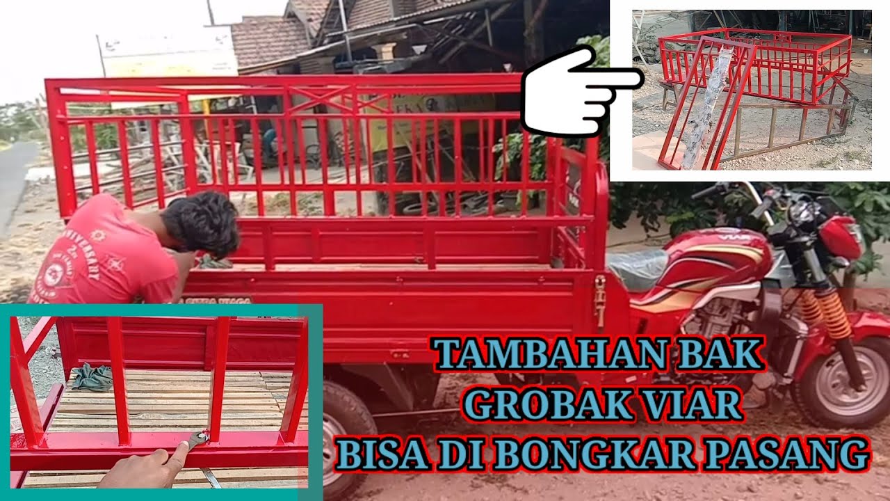 tambahan bak gerobak viar