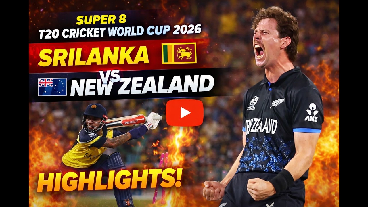🔥 Sri Lanka vs New Zealand Super 8 Highlights | T20 World Cup 2026 | SL vs NZ Thriller
