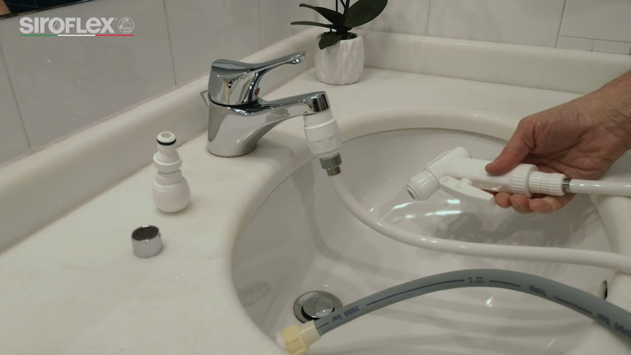 Kit per casa:  Doccetta lavatesta + rompigetto +  allaccio tubo lavatrice - lavastoviglie - Siroflex