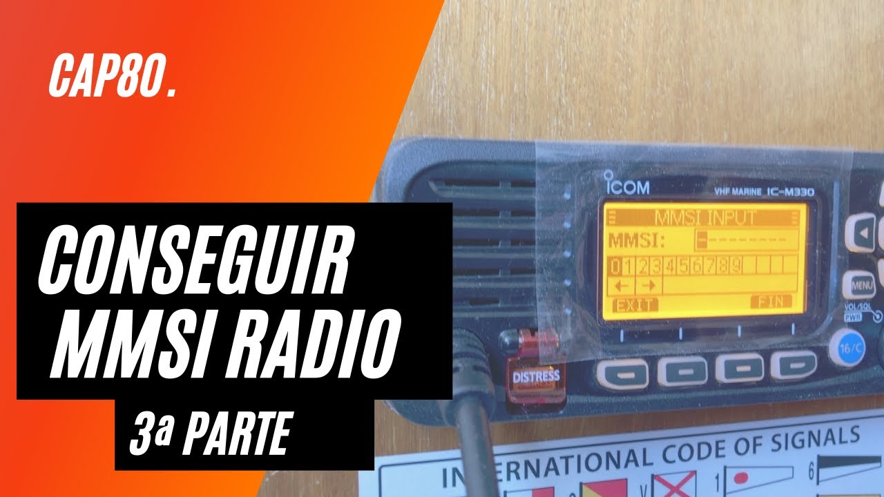 CAP80  Como conseguir el MMSI para nuestra radio VHF