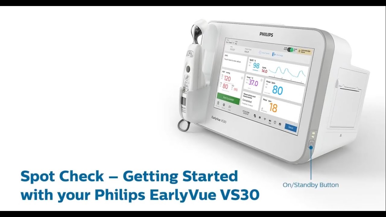 Philips EarlyVue Patient Monitoring - Getting Started in Spot-check Mode