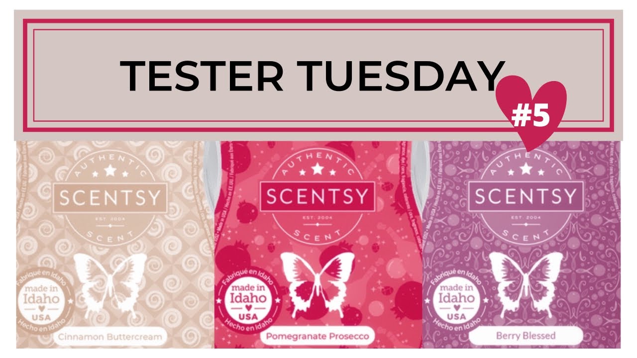 New SCENTSY FW Tester Tuesday - Cinnamon Buttercream, Pomegranate Prosecco and Berry Blessed Round 5