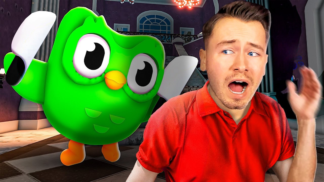 Der DUOLINGO VOGEL jagt MICH in ROBLOX!!🦉📗
