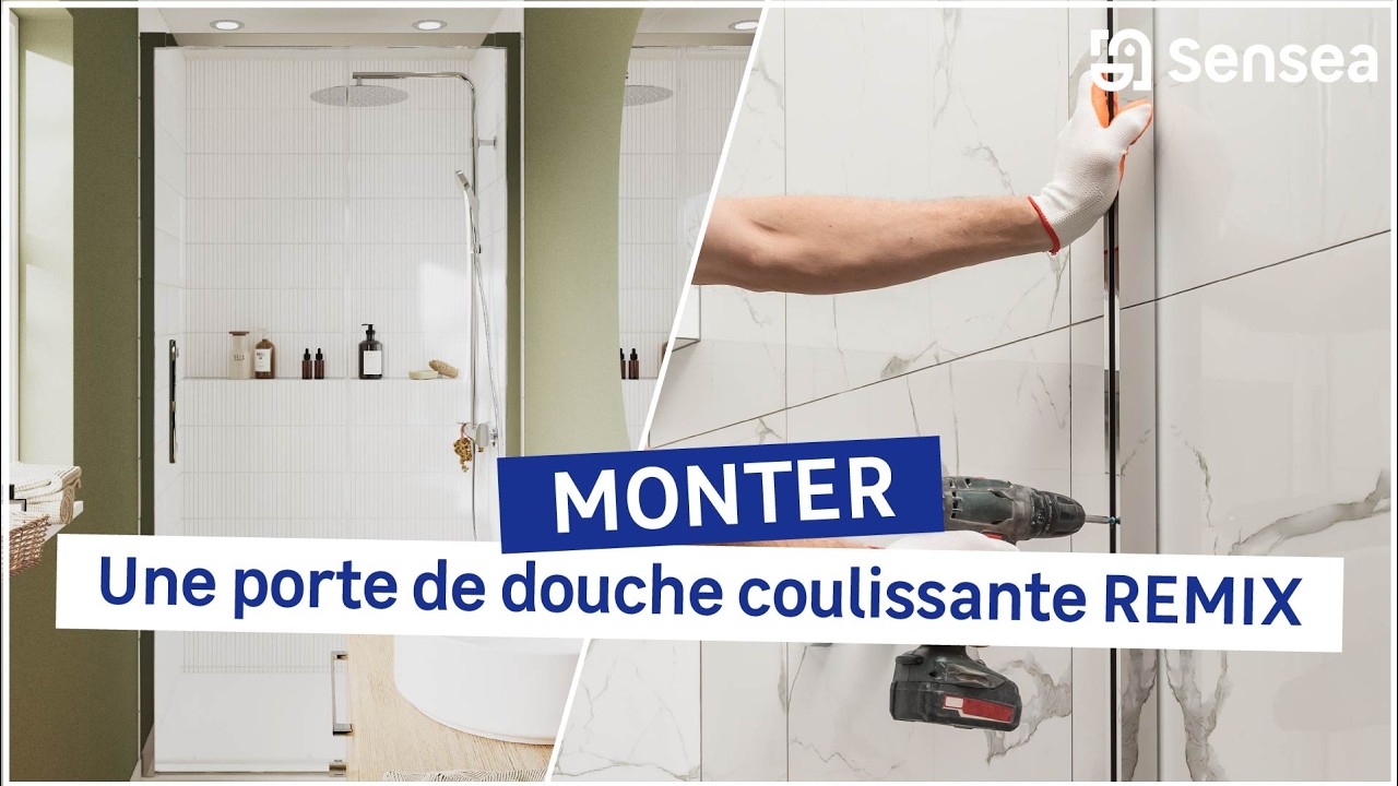 🛠 TUTO : Comment monter une porte de douche REMIX coulissante ?