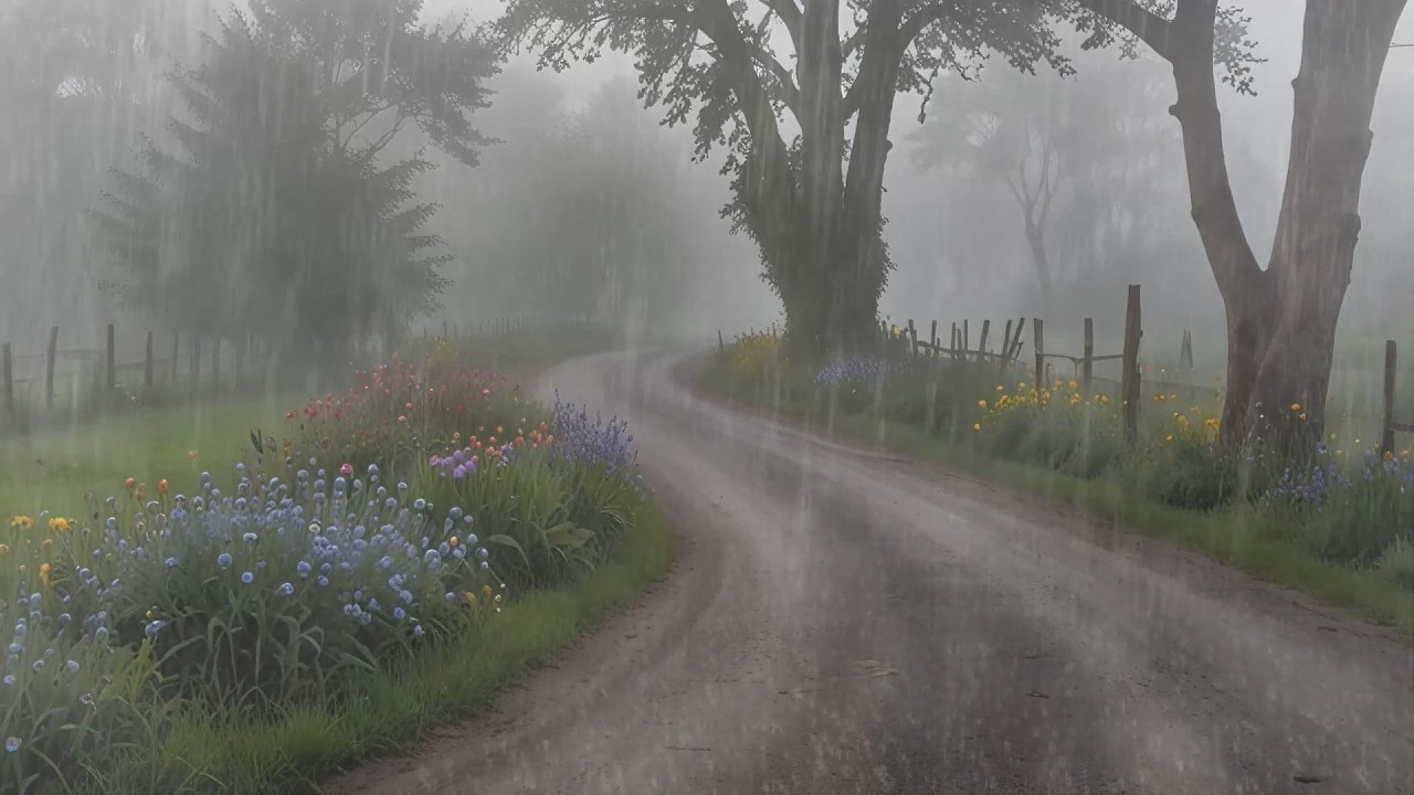 Soothing Rain Ambience to Calm Thoughts and Sleep Fast | Natural Rain Sounds