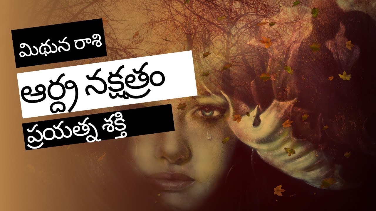 ఆరుద్ర/ఆర్ద్ర నక్షత్రం యత్న శక్తి  కలిగివుందా? | ఆర్ద్ర నక్షత్రం మిథున రాశి | Ardra Nakshatra