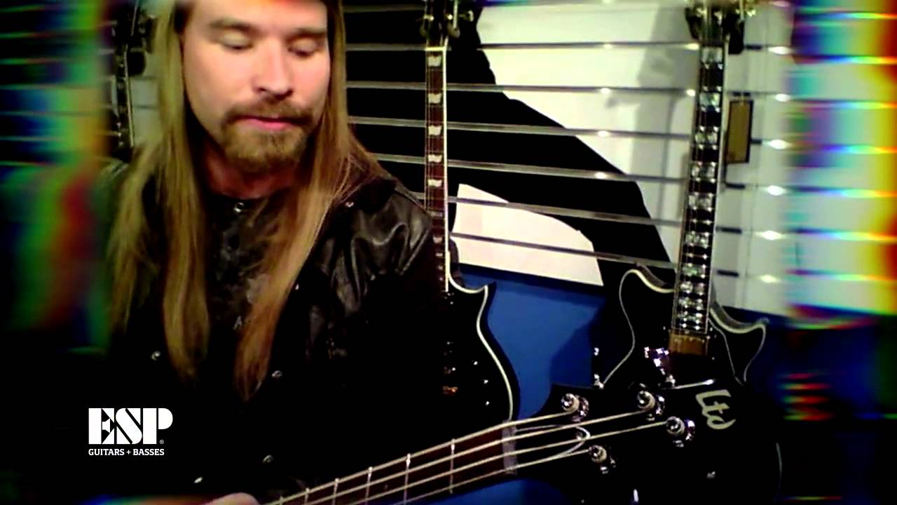 P&auml;r Sundstr&ouml;m feat his LTD F-414FM bass @ Sound Service TV