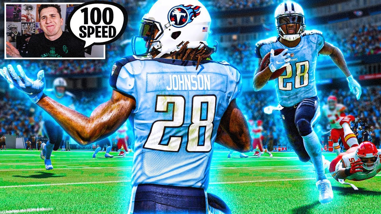 Chris Johnson has 100 speed & human joystick, this is incredible!