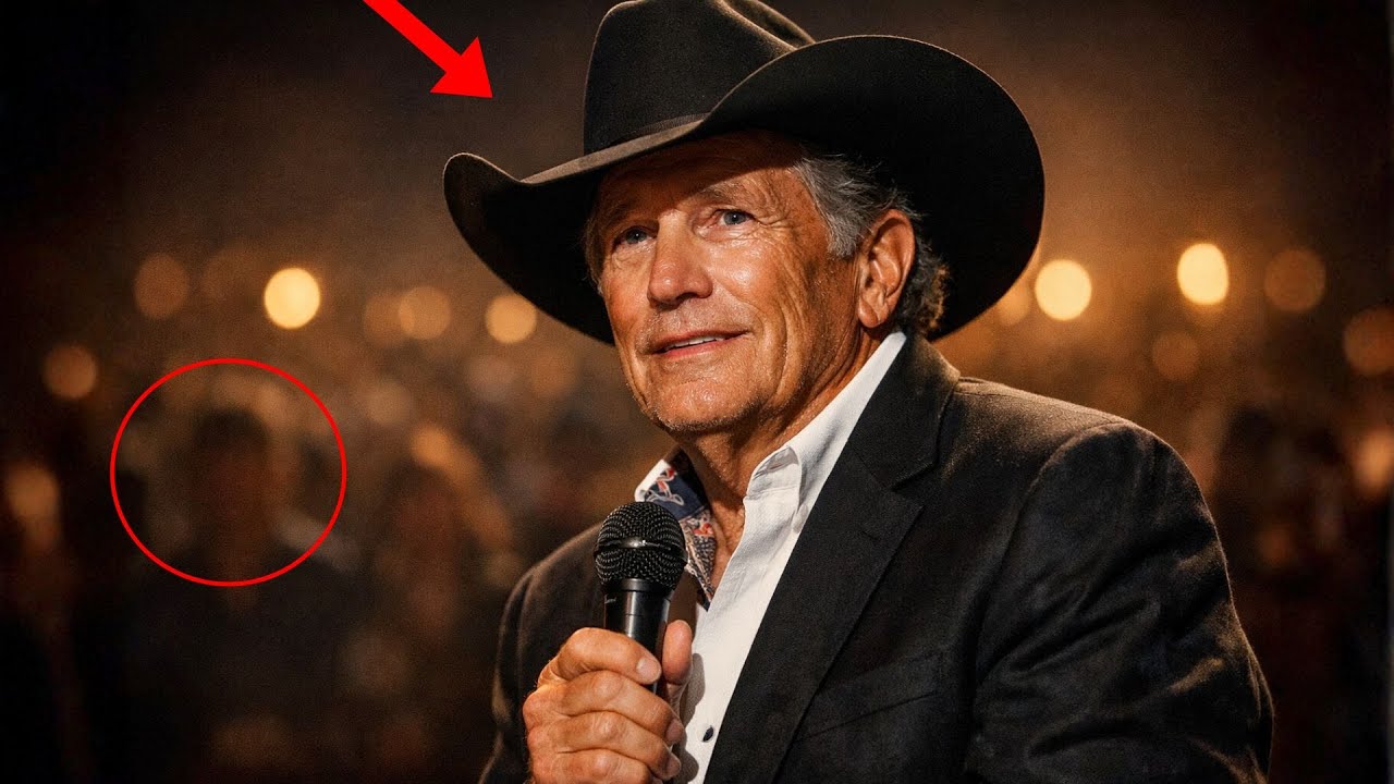 George Strait opened the show for a few minutes but the EMOTIONALLY ENTHUSIASTICAL audience begged..