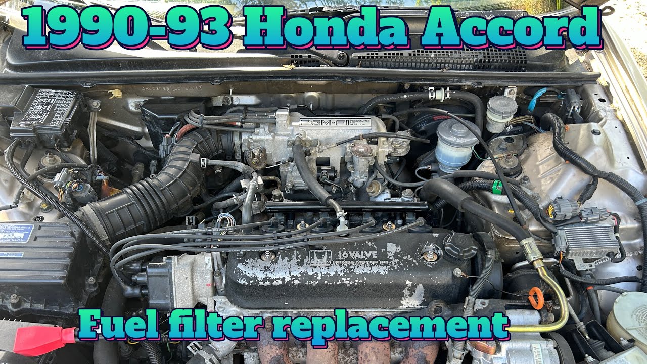 90-93 Honda accord 2.2 fuel filter replacement