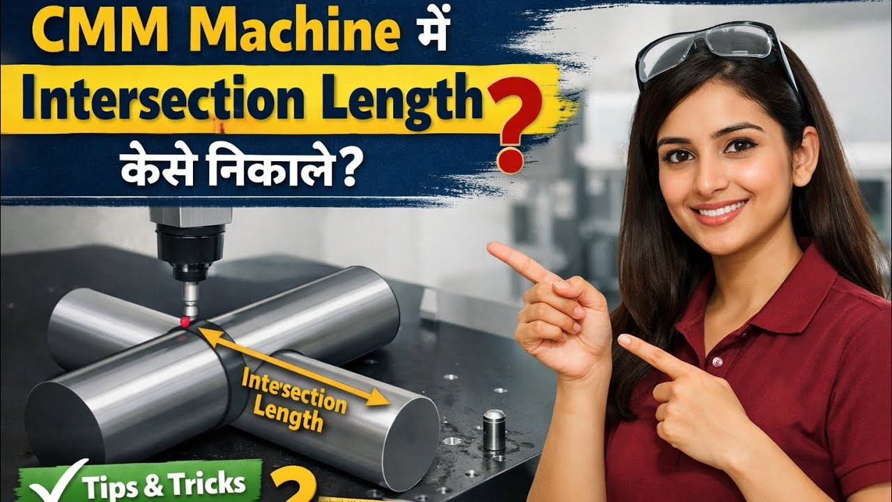 How to Measure Intersection Length in CMM Machine 💯✅