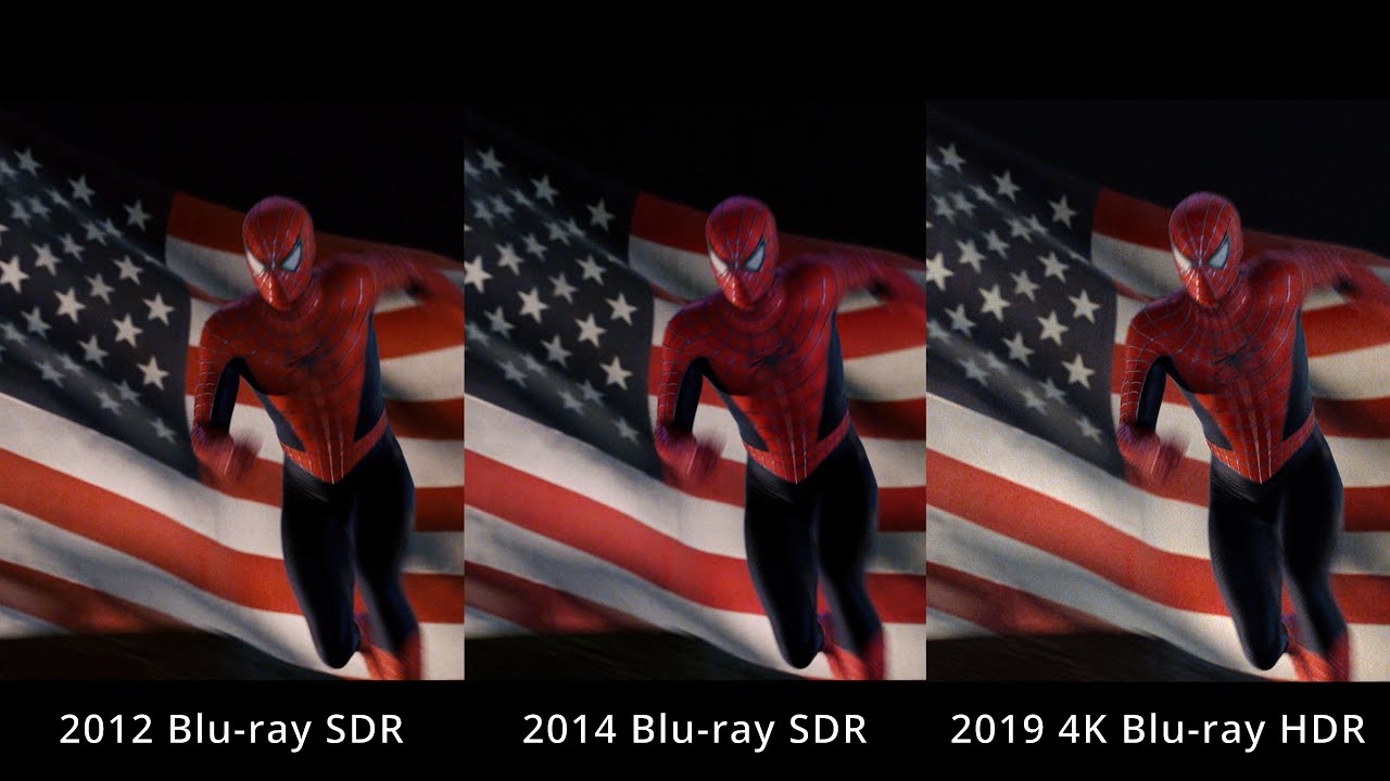 Spider-Man 3 Blu-ray vs 4K Blu-ray Comparison (SDR version)