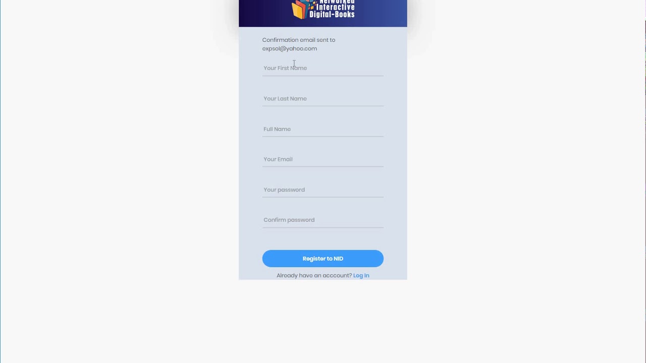 NID Account Registration