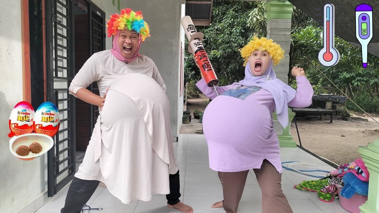 Drama Lucu 😂🥰😘 Ibu Hamil Melahirkan Di Bu Bidan Kribo