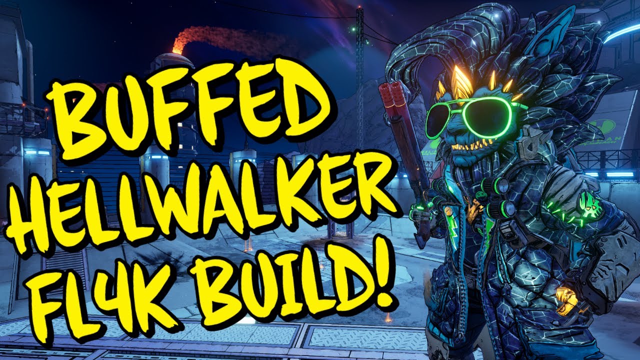 BUFFED HELLWALKER FL4K Build! Destroys Takedown + Bosses! (Mayhem 10) BL3 New Strongest Shotgun