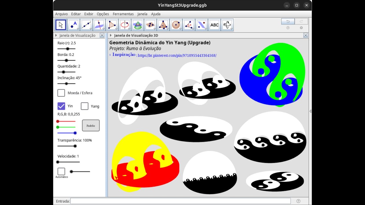 Geometria Dinâmica do Yin Yang (Upgrade) - Dynamic Geometry of Yin Yang (Upgrade)