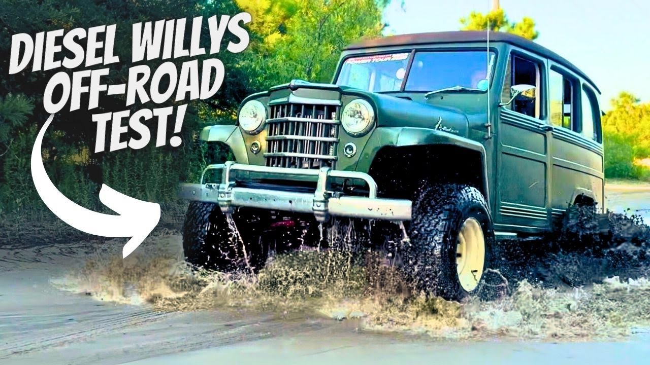 Мы провели внедорожные испытания нашего Willys Jeep Wrangler с дизельным двигателем и электрическ...