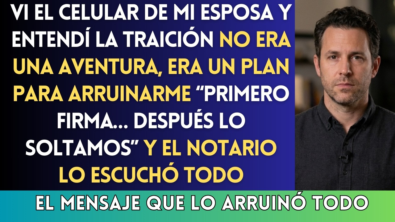 MI ESPOSA ME TRAICIONÓ CON SU AMANTE… HASTA QUE EL NOTARIO DIJO MI NOMBRE Y TODO SE DERRUMBÓ