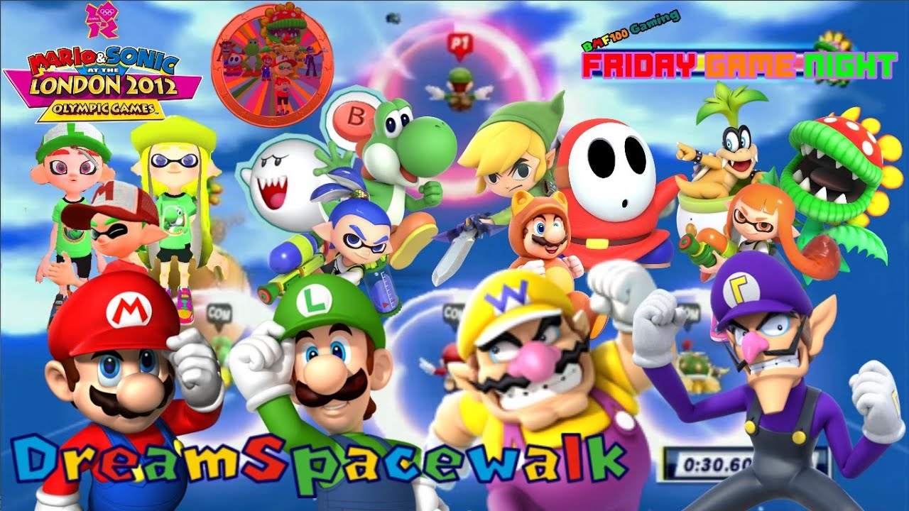 BMF100: Friday Game Night Episode #22 (Mario Sonic London 2012 Olympic Games Wii Dream Spacewalk)