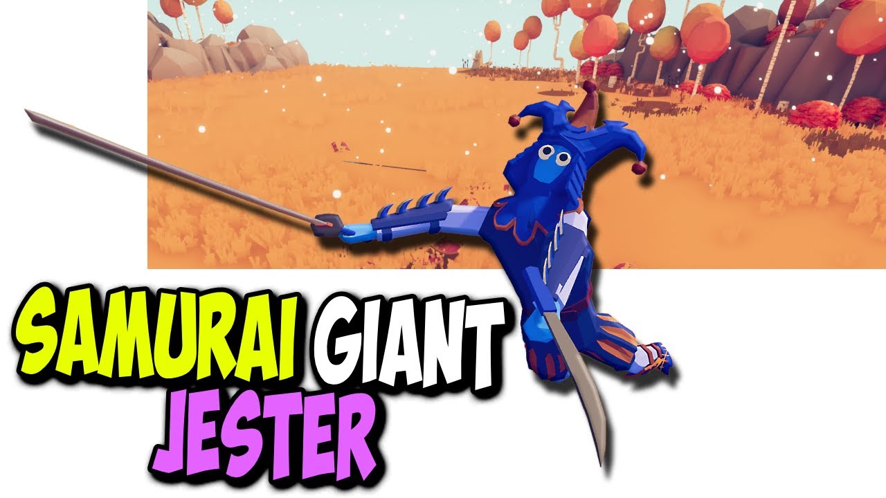 Samurai Giant jester vs Every Faction - TABS Unit Creator Update Mod Gameplay