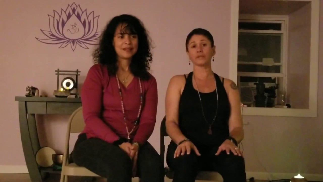 Purple Mat Yoga Breathing and Stretching Exercise