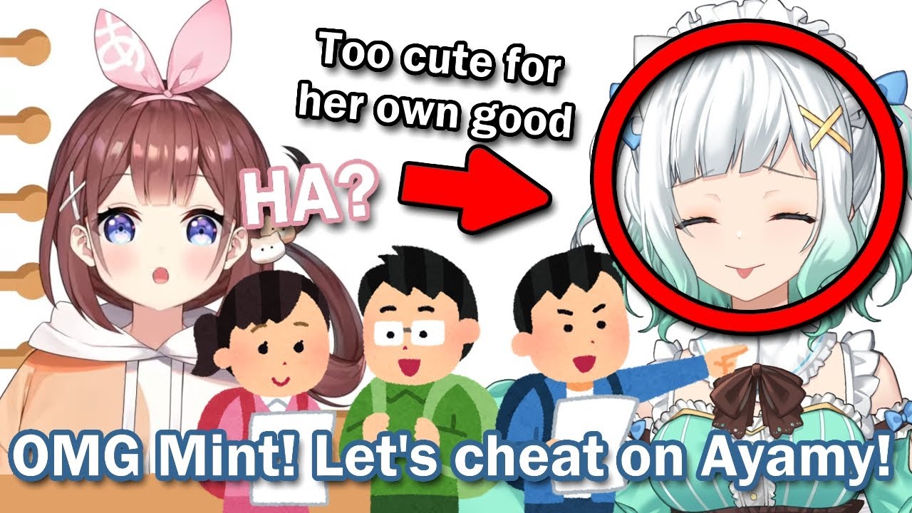 Ayamy is scared her fans will cheat on her because Mint is too cute 【Maid Mint Fantome】