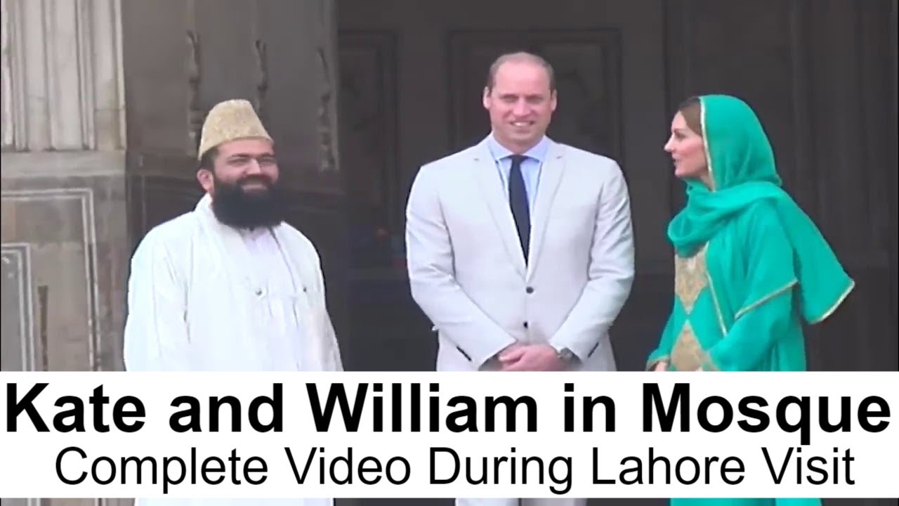 Prince William & Kate Middleton Complete Badshahi Mosque Tour