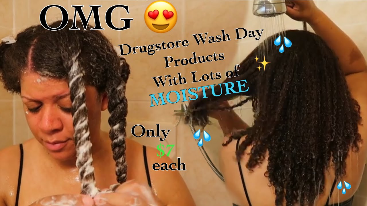 I Found A Drugstore Shampoo & Conditioner You'll Love For LOTS of Moisture | Natural Hair Wash Day