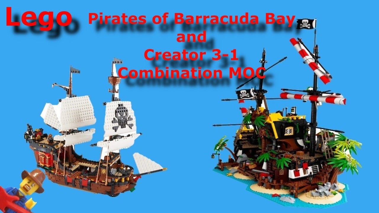 Lego Pirates of Barracuda Bay and Creator 3-1 MOC #Lego #Legopirates #Legomoc #Legocreator #MOC