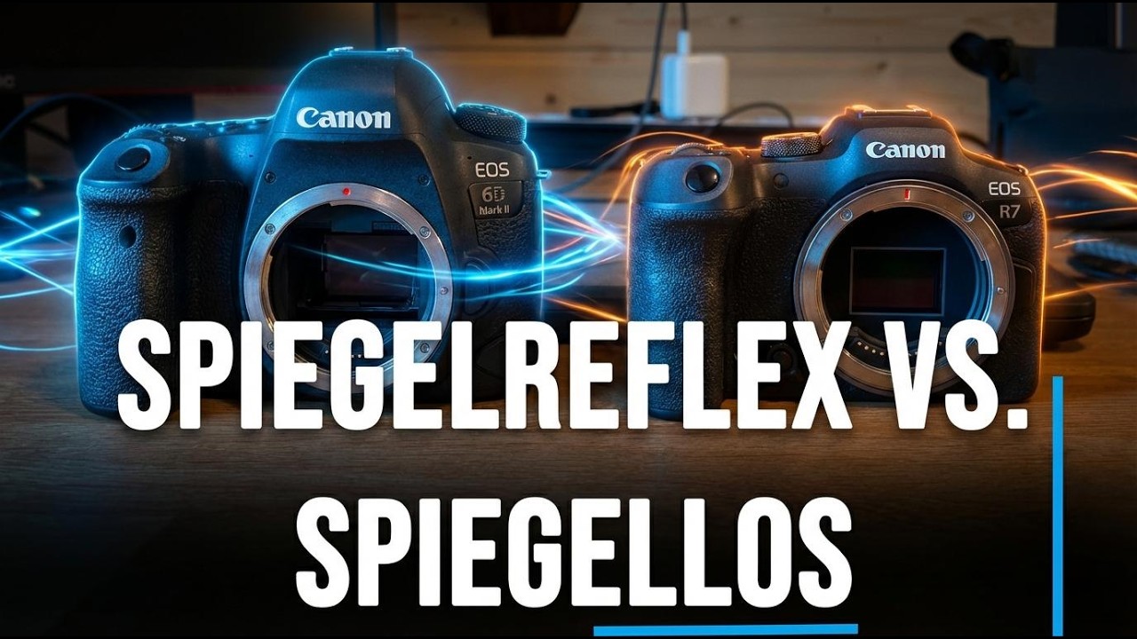 Canon Spiegelreflex vs. Spiegellos | Was würde ich als Anfänger nehmen?