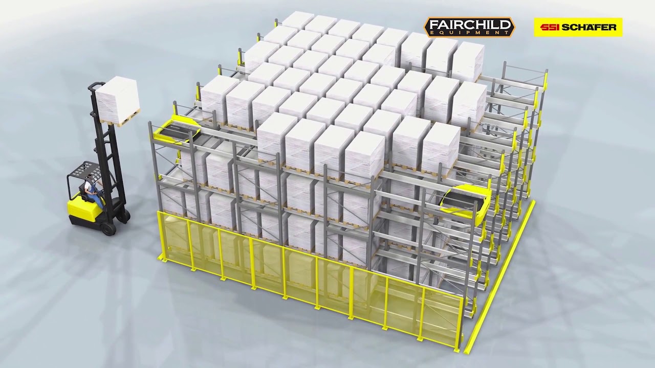 Maximize Warehouse Efficiency w/Automated Pallet Handling & Channel Storage from Fairchild Equipment