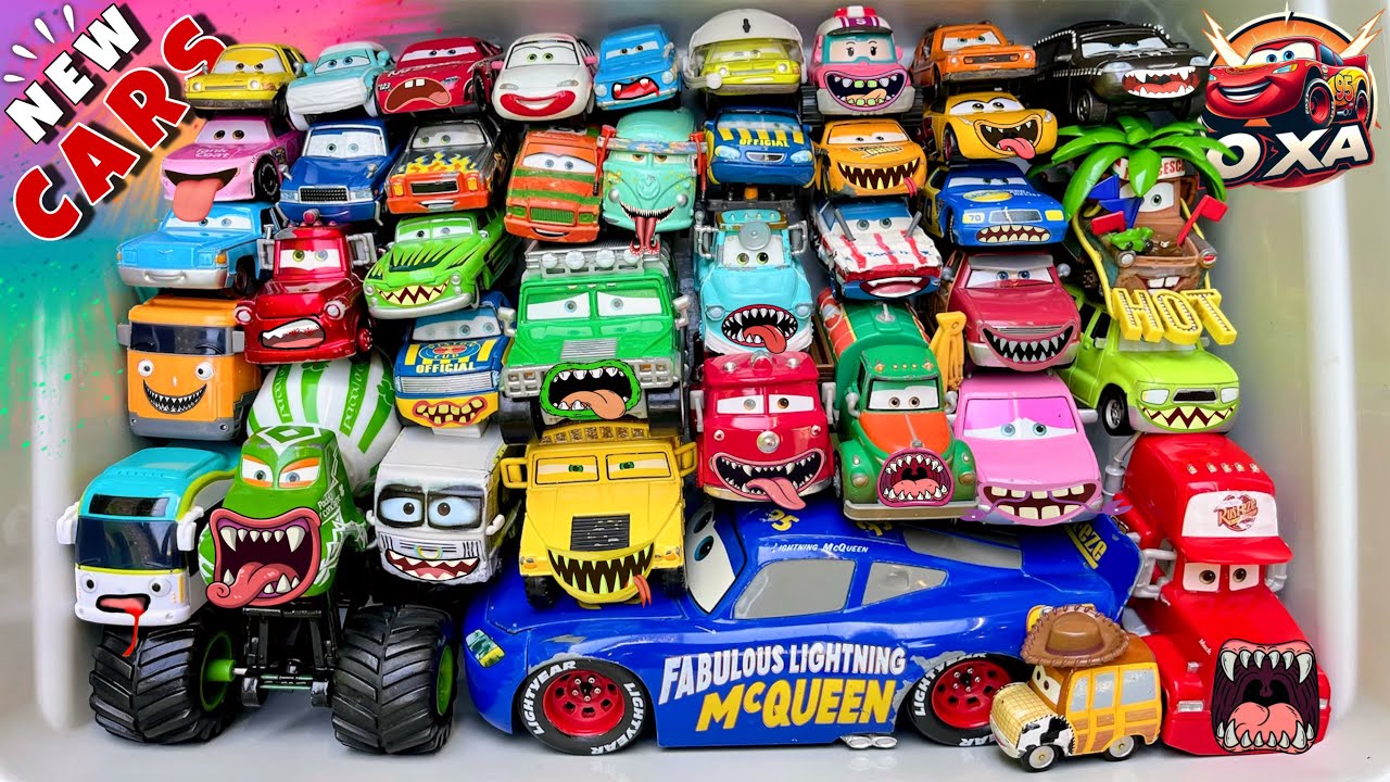 Disney Pixar Cars Unboxing Review | Lightning McQueen, Tow Mater, Chick Hicks, Sally Carrera, Cruz